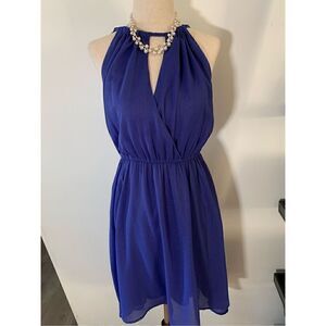 Blue hight low dress sparky size small